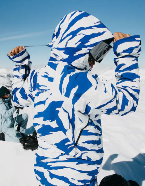 Burton Women's [ak] Tuvak GORE-TEX  C-Knit 3L Jacket 2025 | Oversized Zebra/ Jake Blue