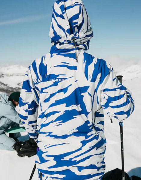 Burton Women's [ak] Tuvak GORE-TEX  C-Knit 3L Jacket 2025 | Oversized Zebra/ Jake Blue