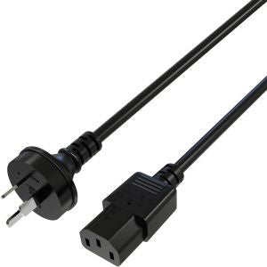 Comsol Power Cable 3 pin AU plug to IEC-C13 | 2 Metres