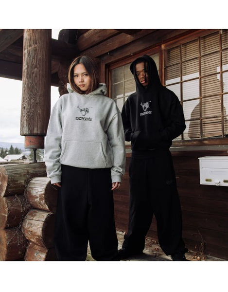 Resolve Linear Hoodie | Grey Marle