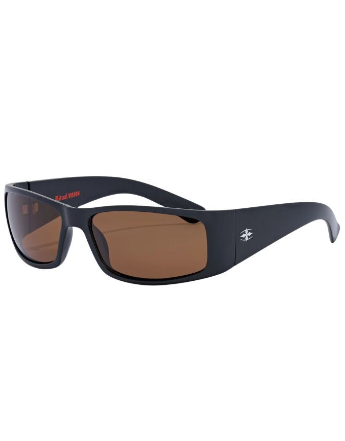 Ritual Vision Doomsday Machine Sunglasses | Polished Black/Bronze Polarised