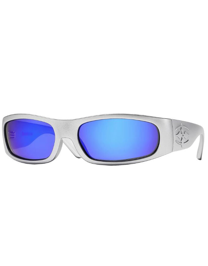 Ritual Vision Parasite Sunglasses | Matte Chrome/Blue Reflective Polarised