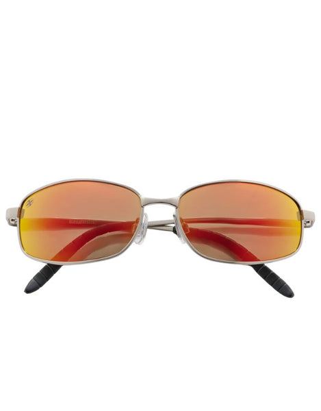 Ritual Vision Californication Sunglasses | Matte Silver/Orange Reflective
