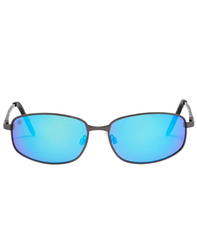 Ritual Vision Californication Sunglasses | Polished Gunmetal Blue Reflective