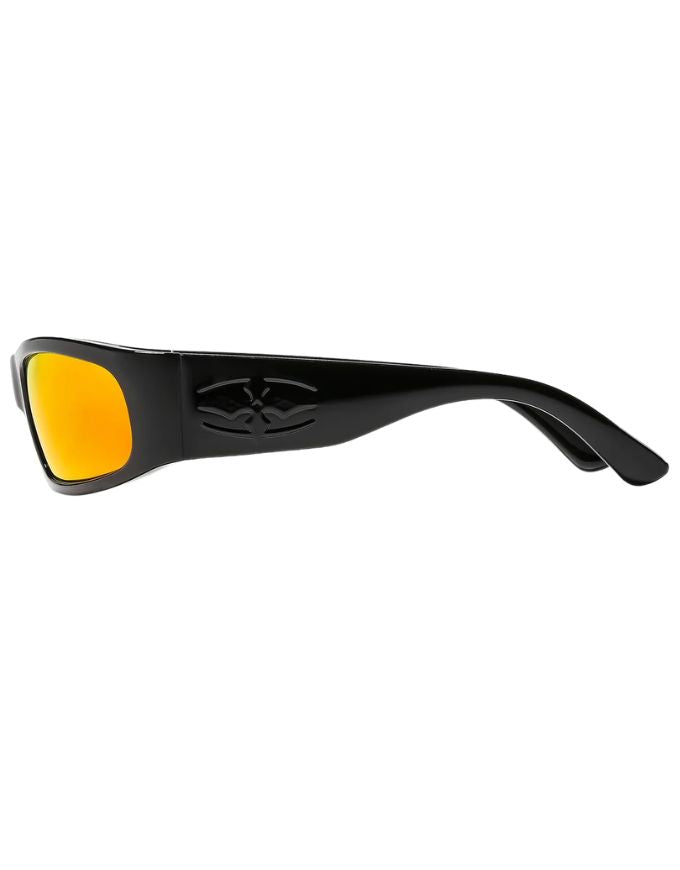 Ritual Vision Parasite Sunglasses | Black/Orange Reflective Polarised