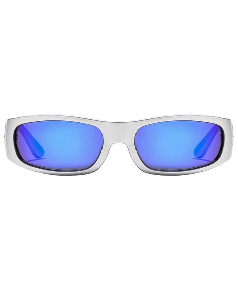 Ritual Vision Parasite Sunglasses | Matte Chrome/Blue Reflective Polarised