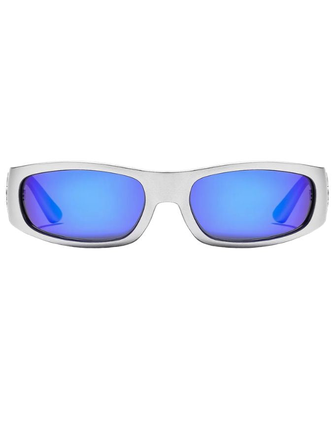 Ritual Vision Parasite Sunglasses | Matte Chrome/Blue Reflective Polarised