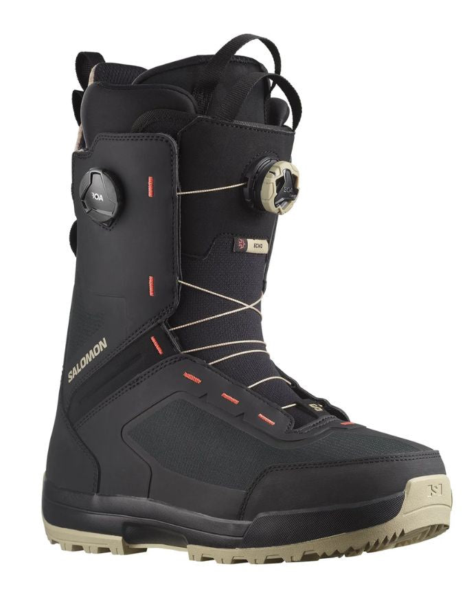 Salomon Echo Dual Boa Snowboard Boot 2025 | Spray Green/Black/Coral