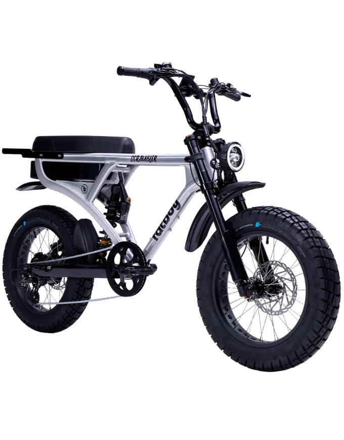Fatboy Scrambler V3 Electric Bike | Brushed Alloy EN15194