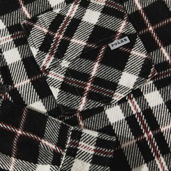 Polar Big Boy Flannel | Black/Cloud White/Red