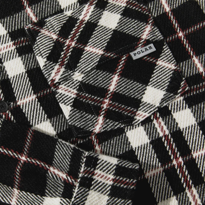 Polar Big Boy Flannel | Black/Cloud White/Red