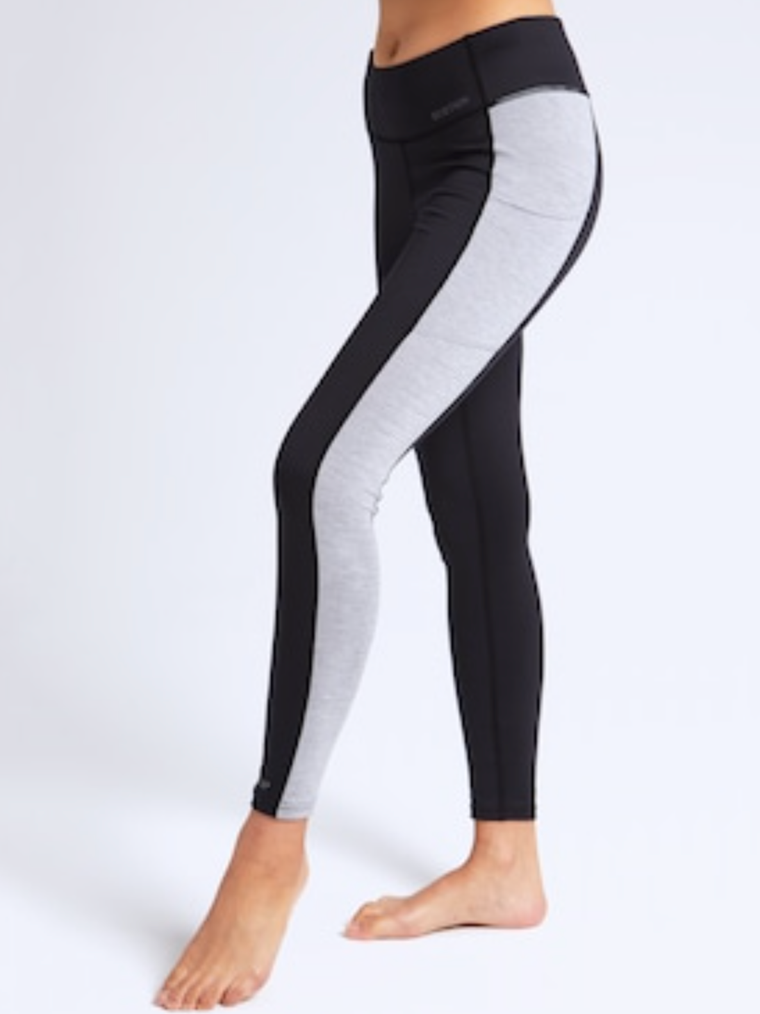 Burton Women's Midweight Base Layer Pant 2024| True Black/Heather Gray