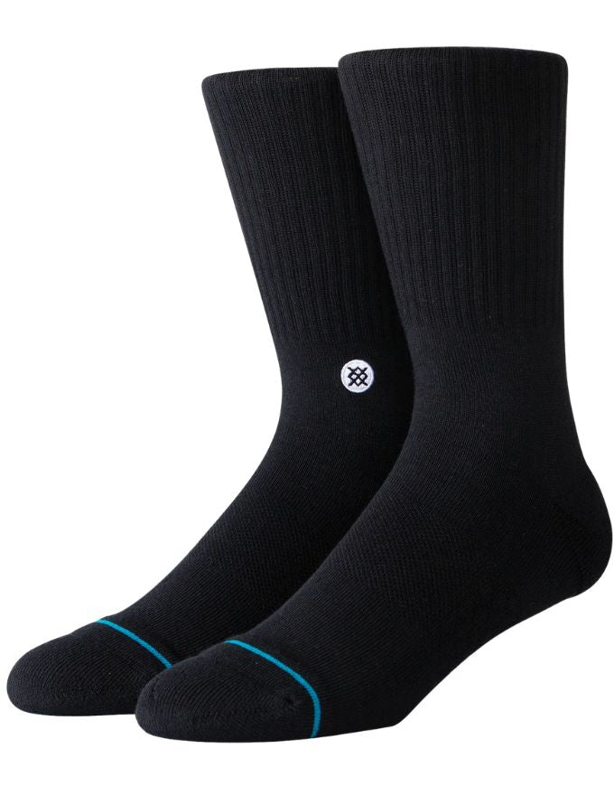 Stance Icon 3-Pack Socks | Black/Black