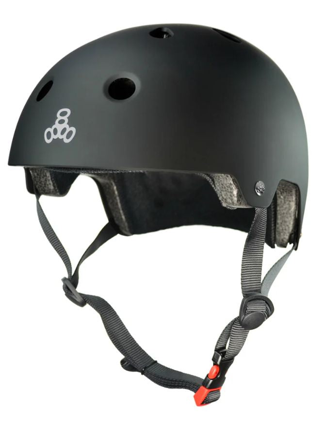 Triple 8 Dual Cert Helmet | Black Rubber