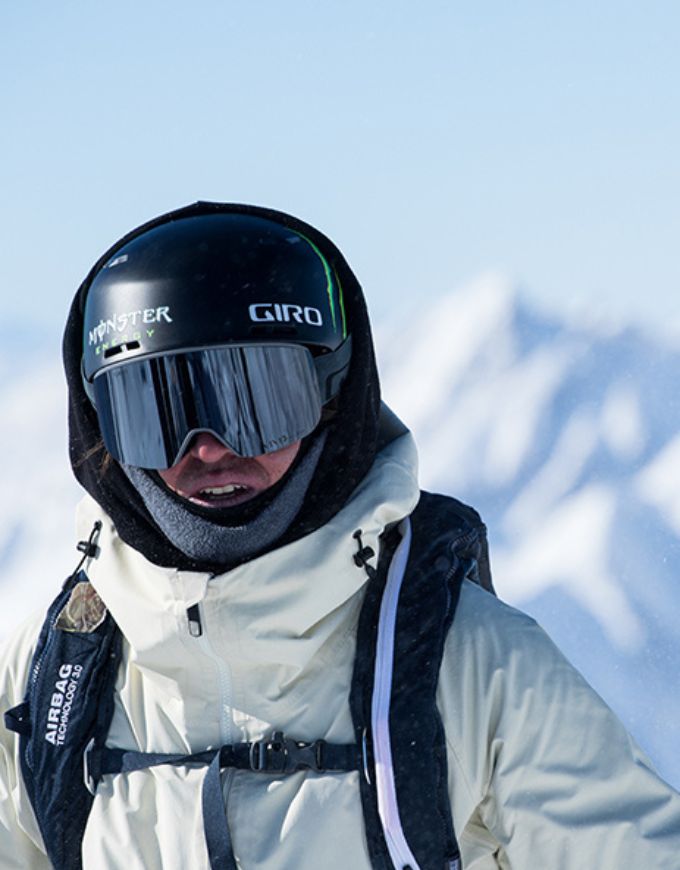 Snowboard gear promotion banner
