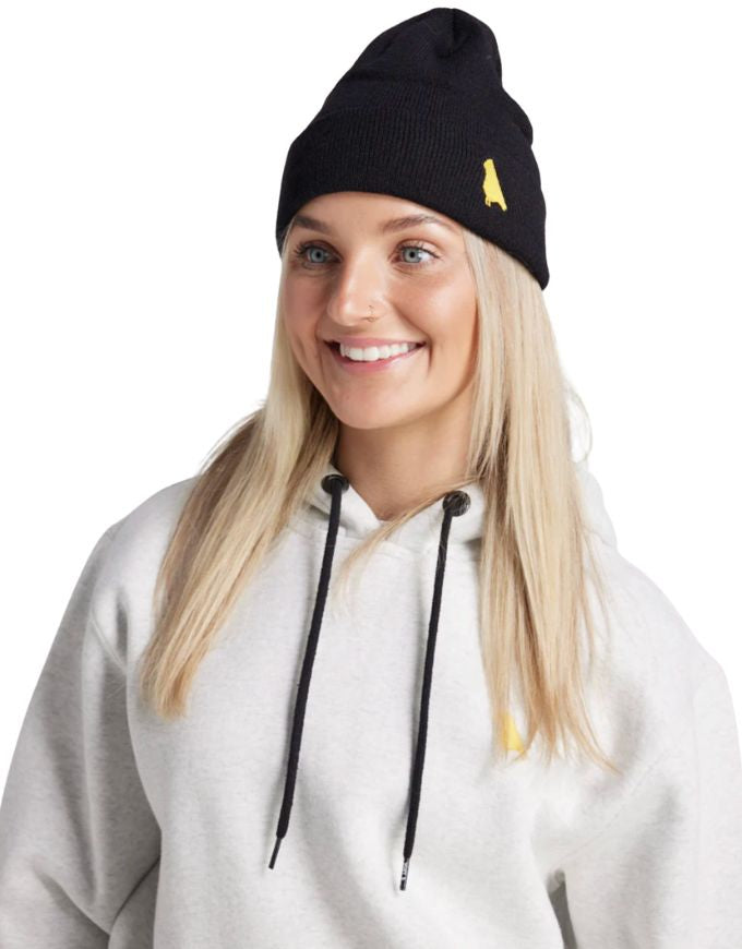 Yuki Threads Bird Beanie 2026 | Black