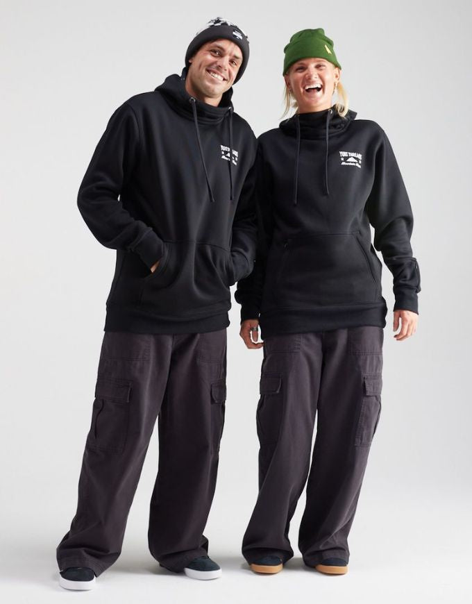 Yuki Threads Loop Shred Hoodie | Black