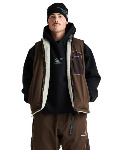 Yuki Threads Mobbin Reversible Vest 2026 | Chocolate