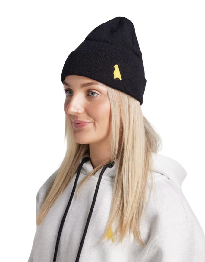 Yuki Threads Bird Beanie 2026 | Black