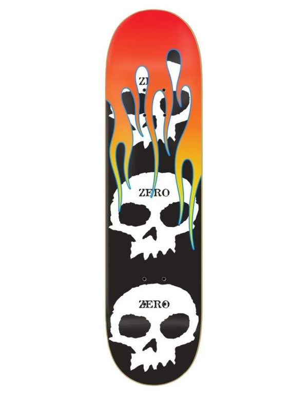 Zero 3 Skull With Flames Deck | Multi 8.5"