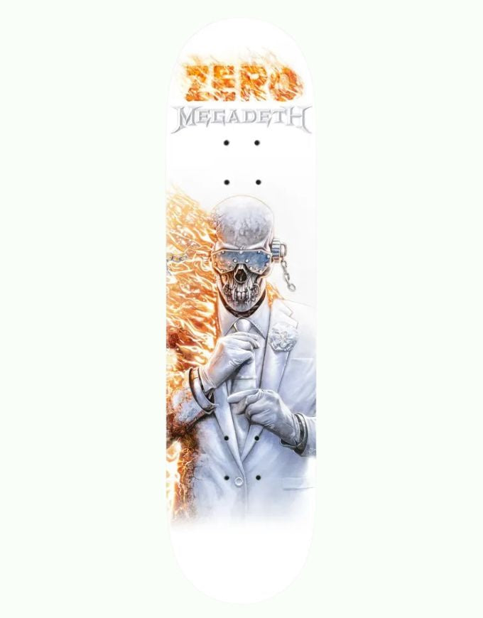 Zero Megadeth X Zero Deck | White 8.5"