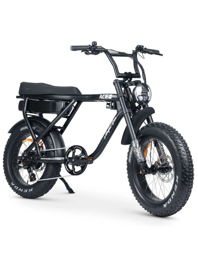 Amp'd Bros Ace X Plus Electric Bike | Matte Black