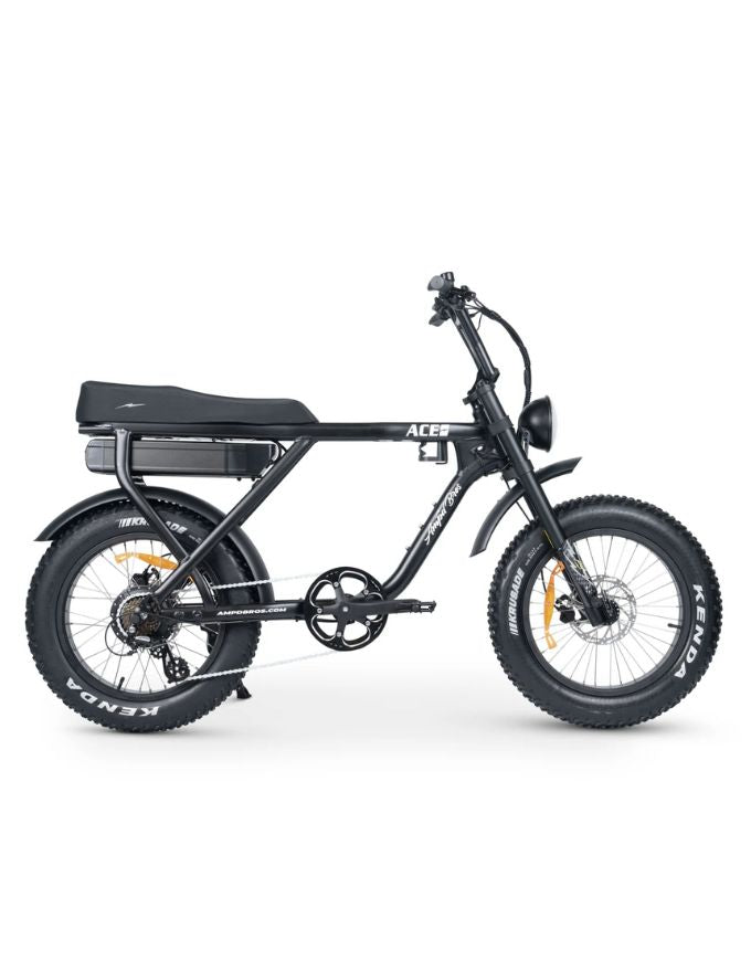 Amp'd Bros Ace X Plus Electric Bike | Matte Black