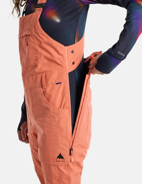 Burton Women's Avalon GORE-TEX 2L Bib Pant 2025 | Peach Echo
