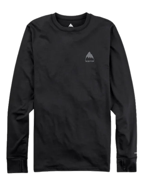 Burton Mens Lightweight X Base Layer Crew 2025 | True Black