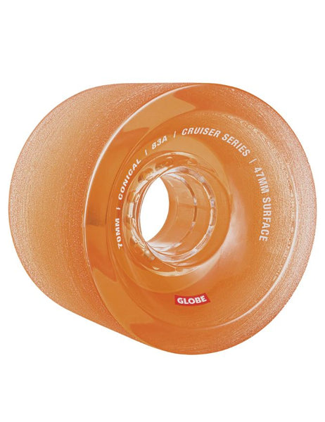 Globe Conical Cruiser Wheels Clear Amber | 70mm/83a