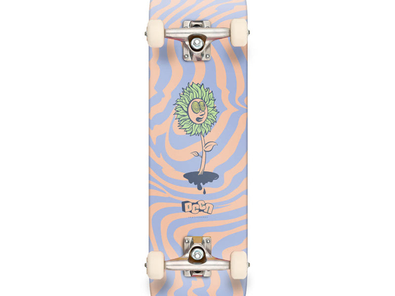 Deca Kids Timothy Micro Complete Skateboard Orange Purple 6.5 inch deck graphic