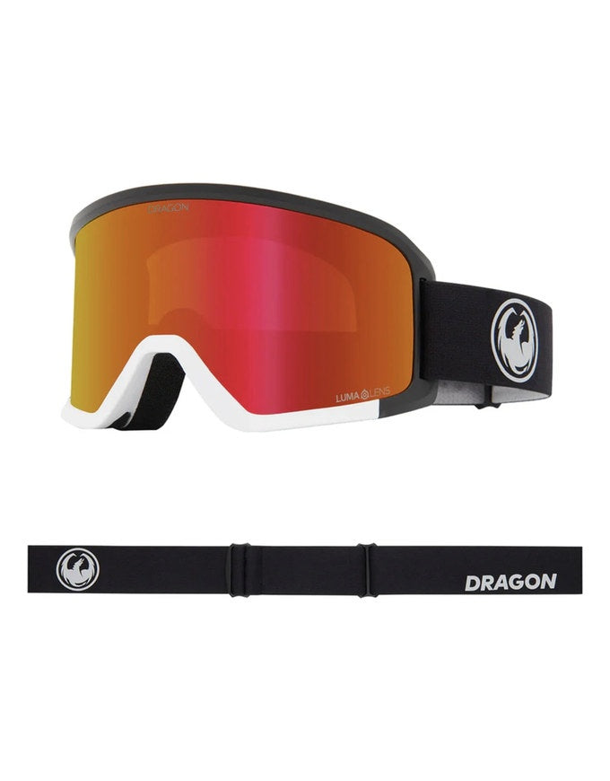 Dragon DX3 Plus OTG Goggles | Noveau Black w/ Lumalense Red Ion + Lumalense Dark Smoke