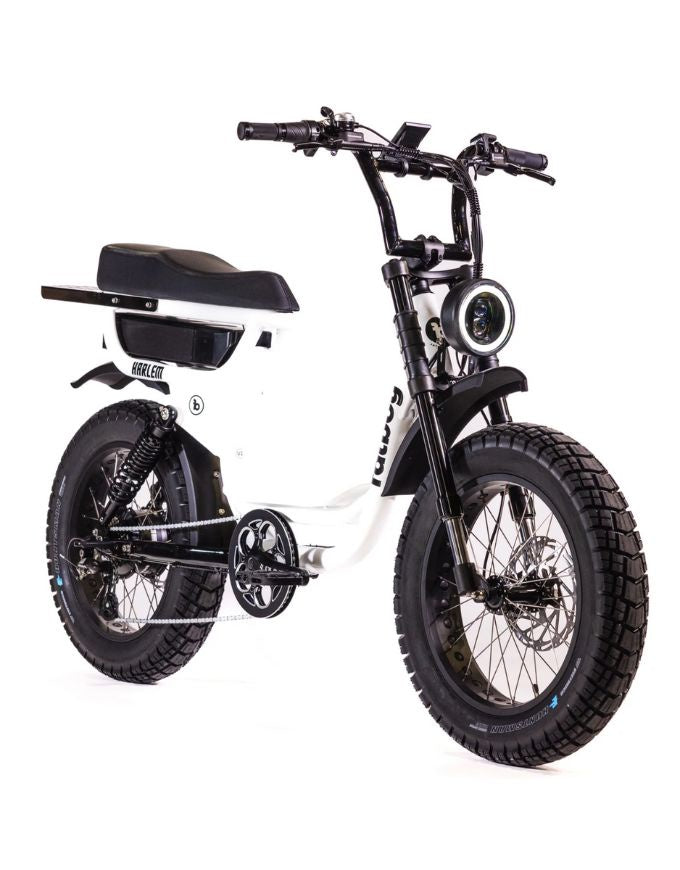 Fatboy Harlem V2 Electric Bike | White Noise