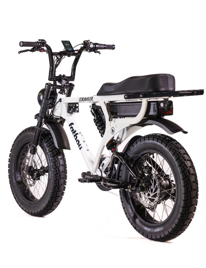 Fatboy Scrambler V2 Electric Bike | White Noise