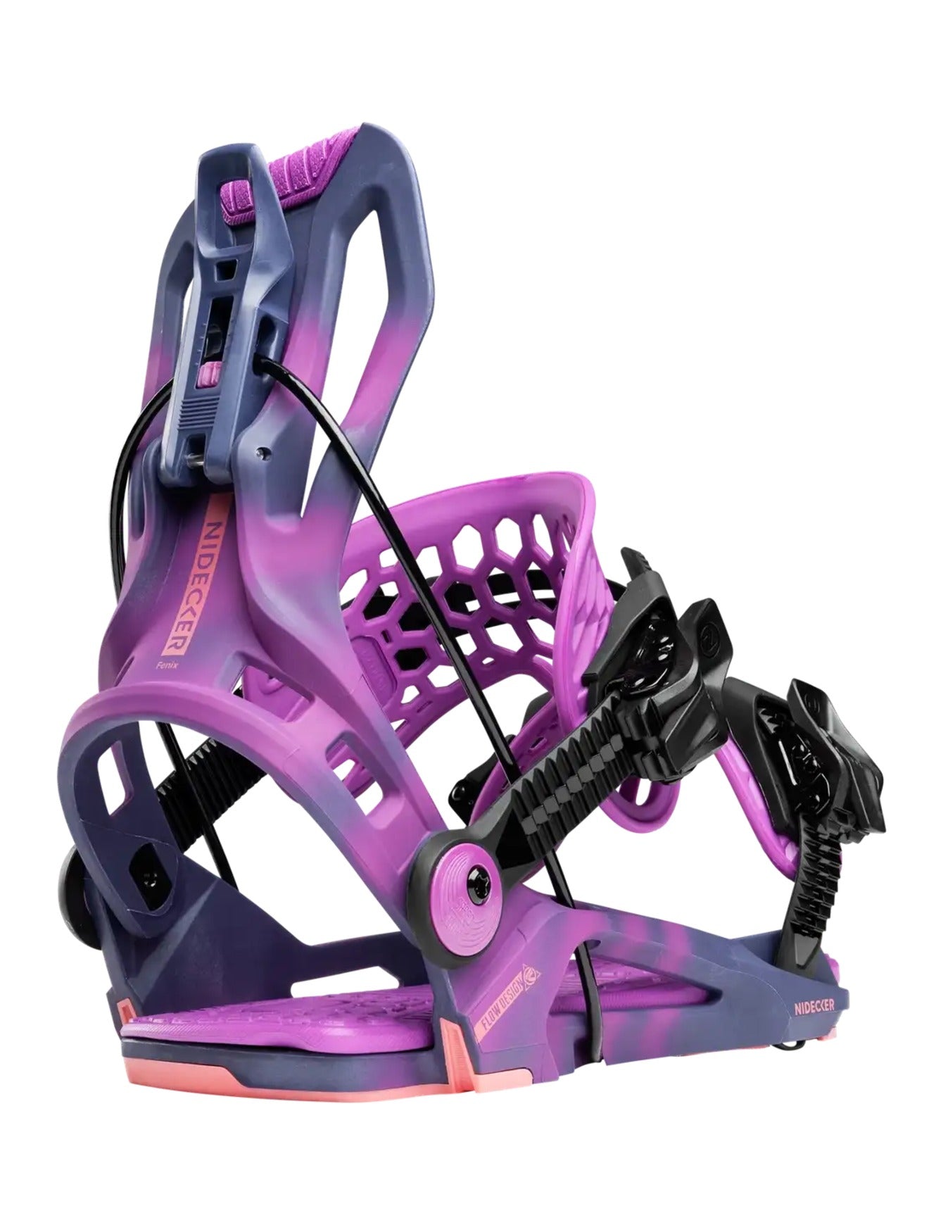Flow Fenix Womens Snowboard Binding 2027 Nightshade side view