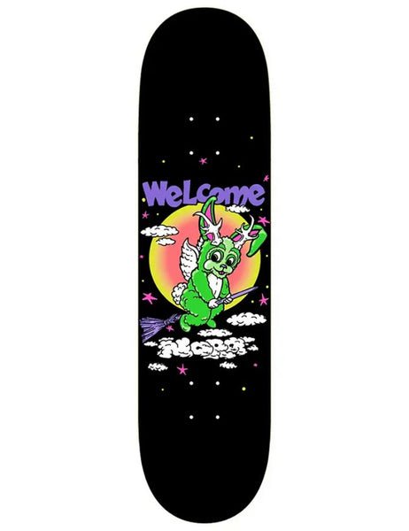Full moon skateboard deck artwork