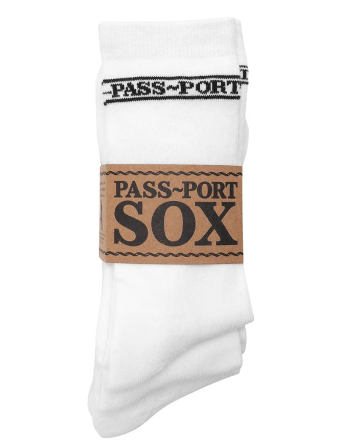 Passport Hi Sox 3-Pack | White