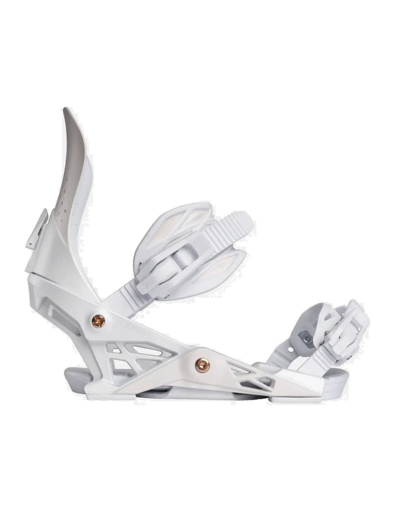 Jones Aurora Women's Snowboard Binding 2027 Misty White profile