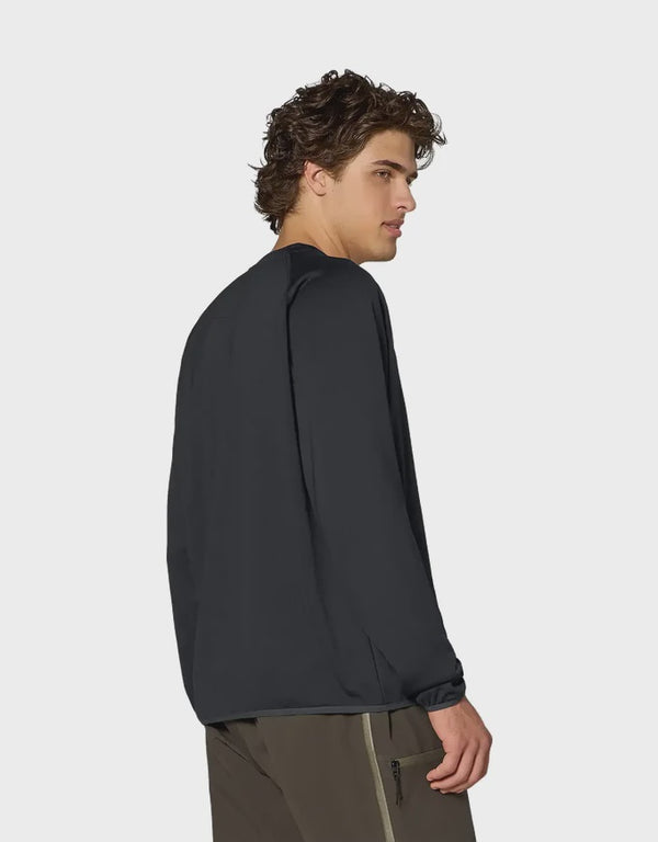 Jones Flagship Grid Fleece Crew 2027 | Stealth Black