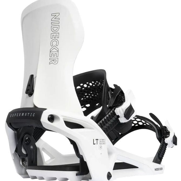 NIDECKER SUPERMATIC BINDINGS Lサイズ 白 箱あり Nidecker LT Supermatic Snowboard Binding 2026 | White