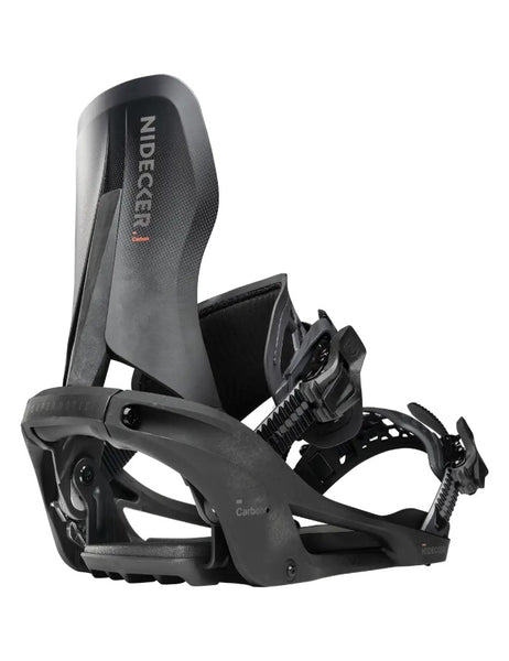 Nidecker Carbon Supermatic Snowboard Binding 2027 Carbon Black