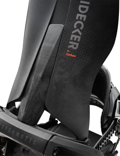 Nidecker Carbon Supermatic Snowboard Binding 2027 Carbon Black