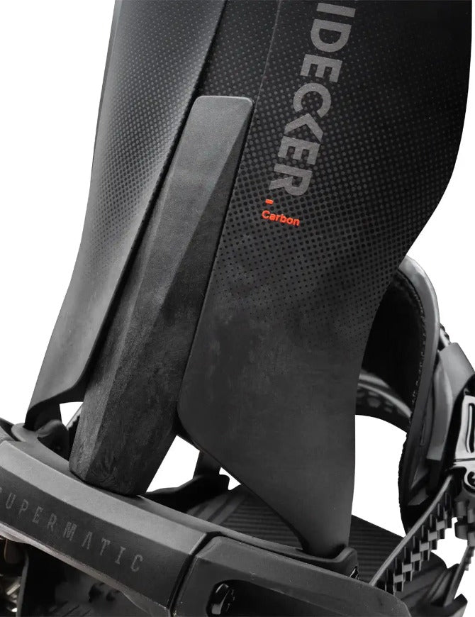 Nidecker Carbon Supermatic Snowboard Binding 2027 Carbon Black