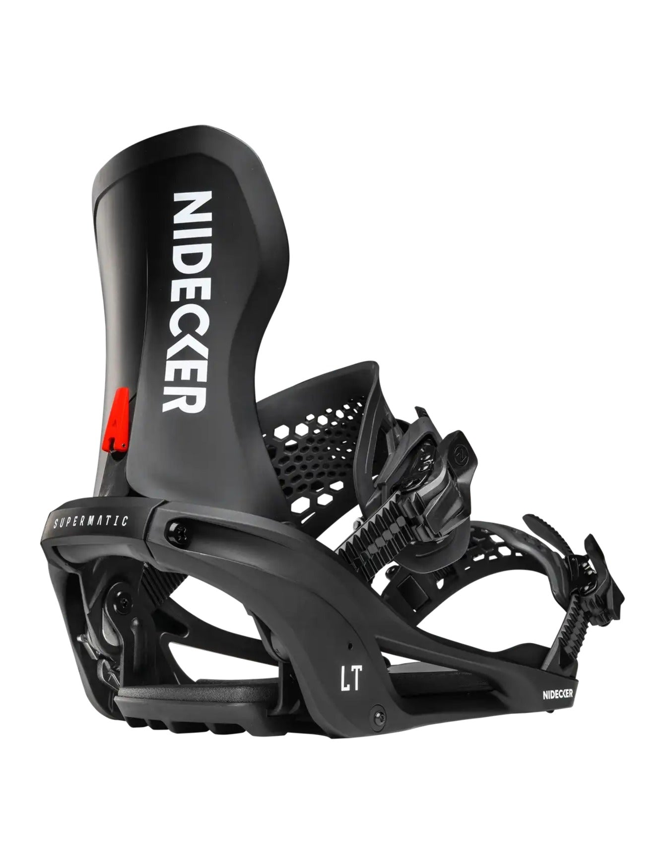 Nidecker LT Supermatic Snowboard Binding 2027 Black side view