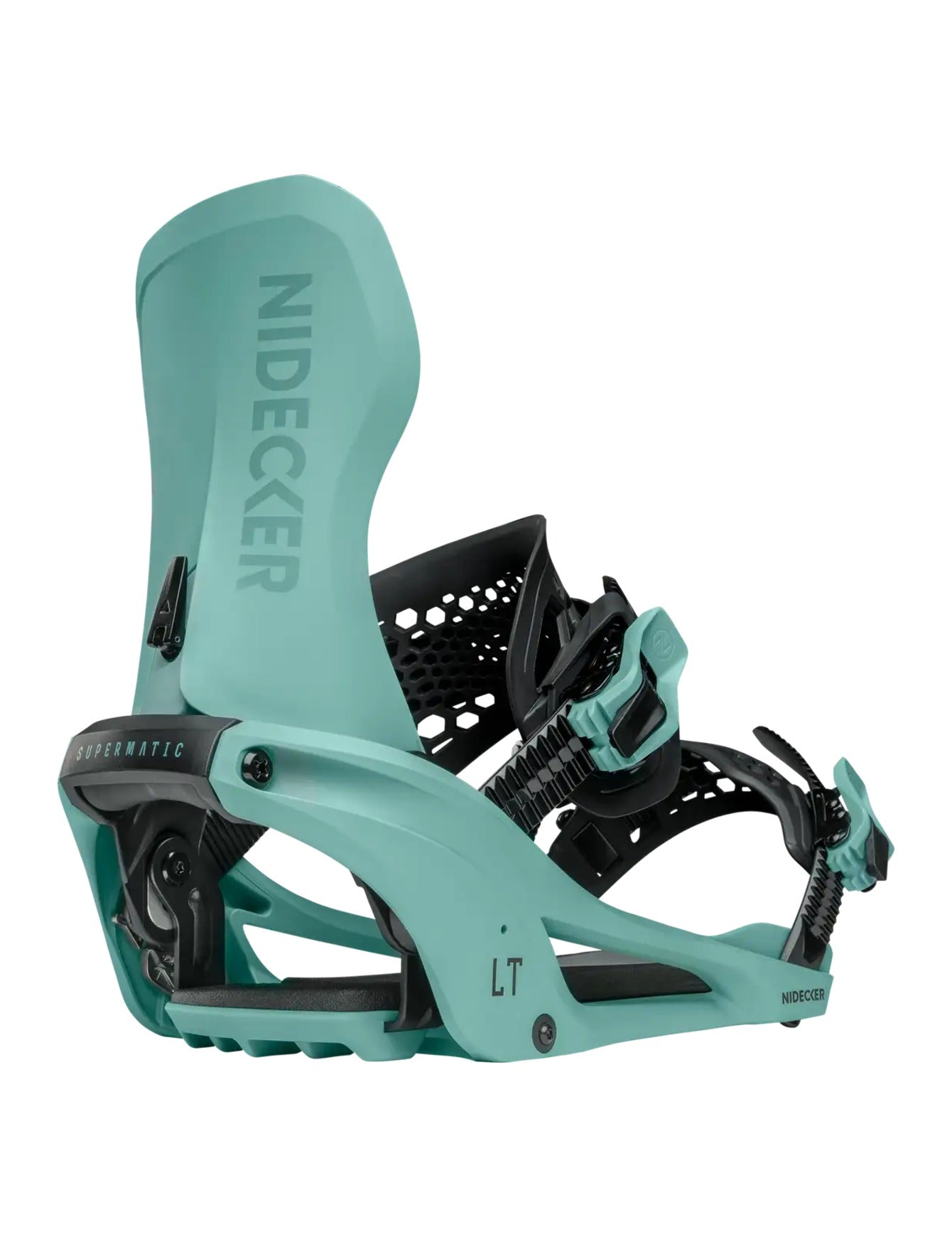 Nidecker LT Supermatic Snowboard Binding 2027 Teal side view
