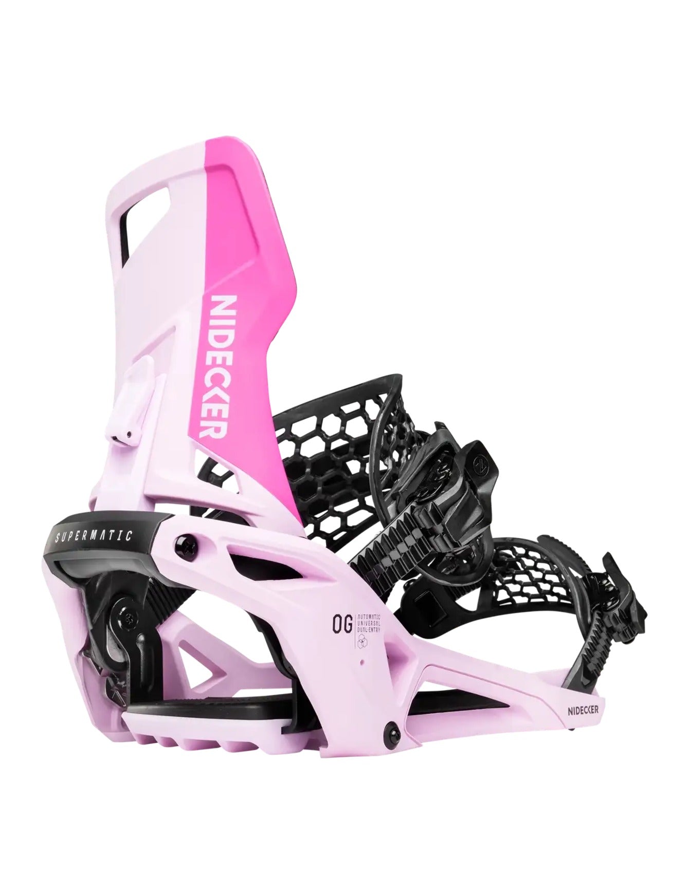 Nidecker OG Supermatic Snowboard Binding 2027 Milkshake side view