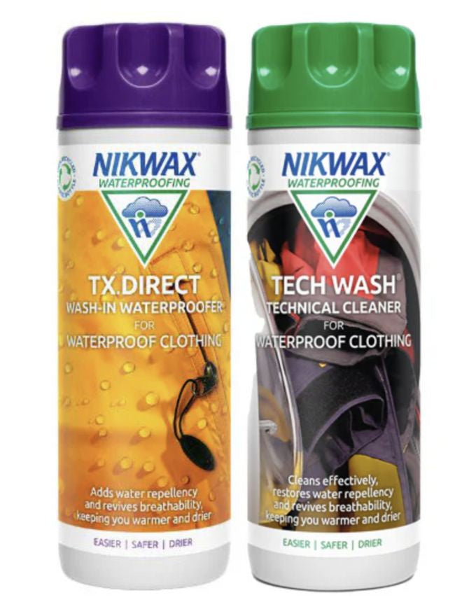Nikwax Tech wash + TX Direct Wash-In Twin Pack | (300ml)