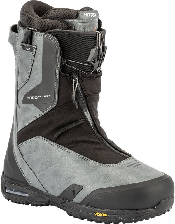 Nitro Select TLS+ Mens Snowboard Boot 2026 | Charcoal-Black
