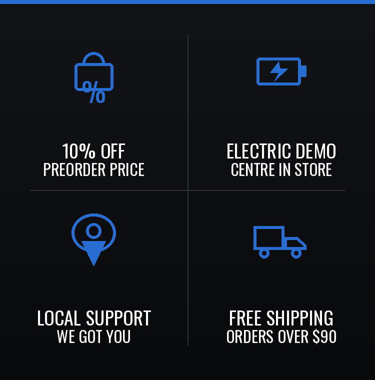 Promotional graphic with icons and text on a black background