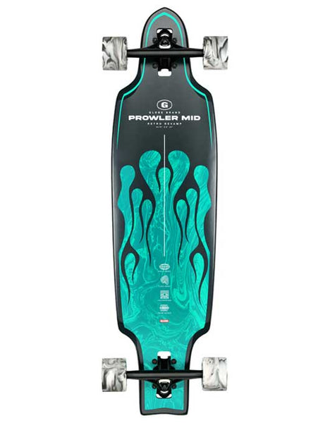 Globe Prowler Mid Longboard Green Flames | 34"